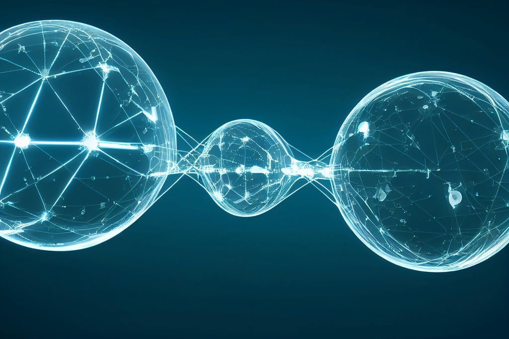 a blue and white image of a dna molecule