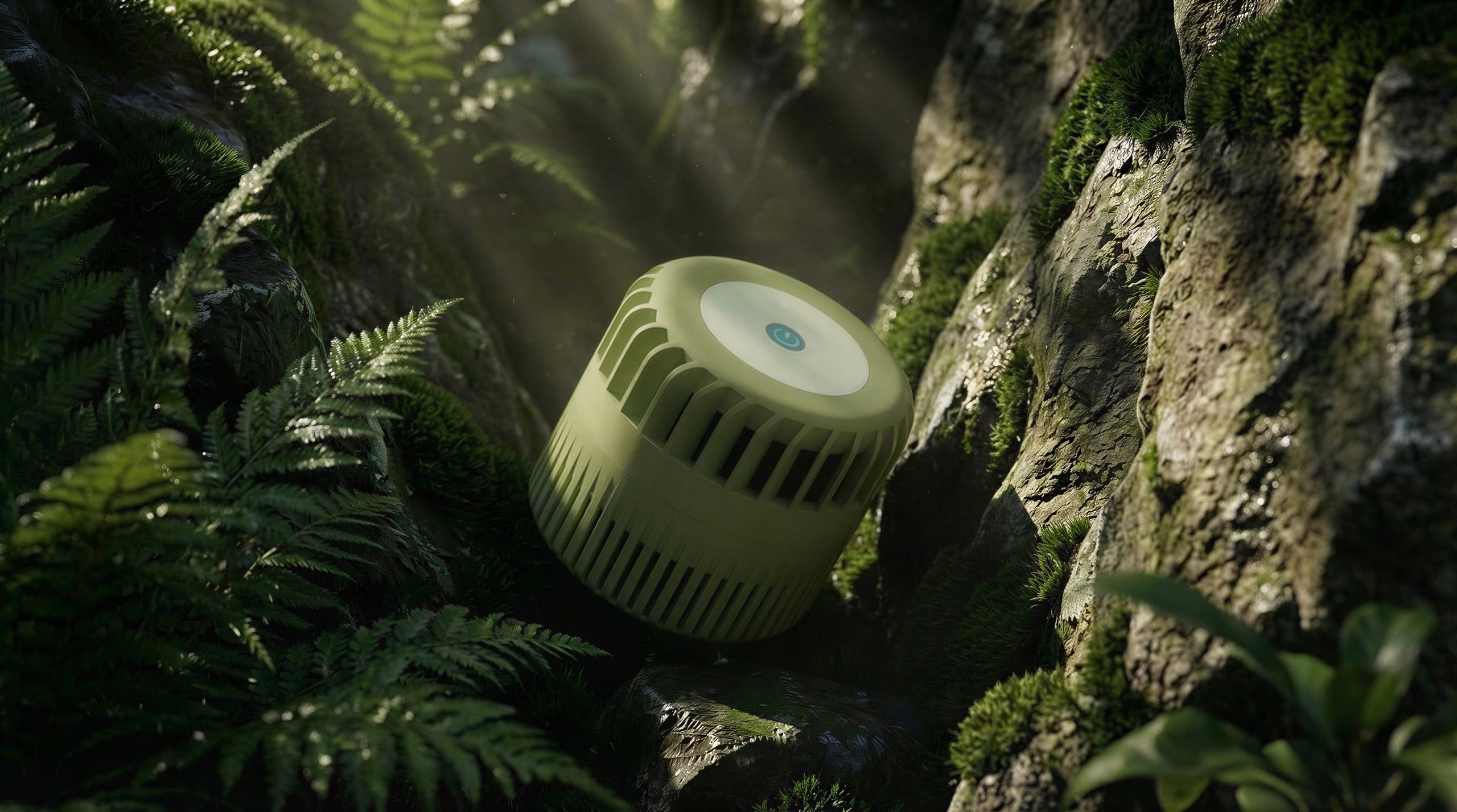 car tron render, nature scene